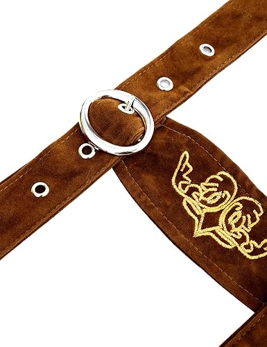 Miniatura 5 de Funny World Disfraz de Oktoberfest alemán de Lederhosen bávaro para hombre