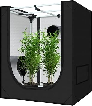 zazzy Grow Tent 18x30x36 Heavy Duty Indoor Growing Tents | Hydroponic Heavy Duty Dark Room Reflective Mylar Grow Tents with Window & Floor Tray for Indoor Plant Growing