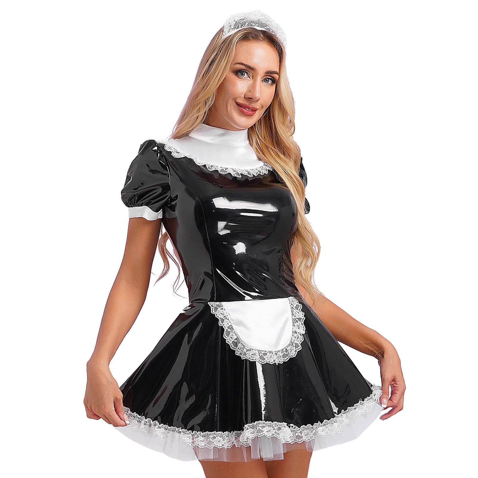 Sexy Mujer Vestido De Vestuario De La Criada del Delantero Francés