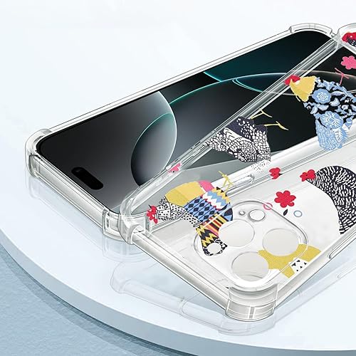 Vista 273 de Roemary Funda púrpura para iPhone 14 Pro Max con diseño de caballo azul, patrón de acuarela con protector de pantalla