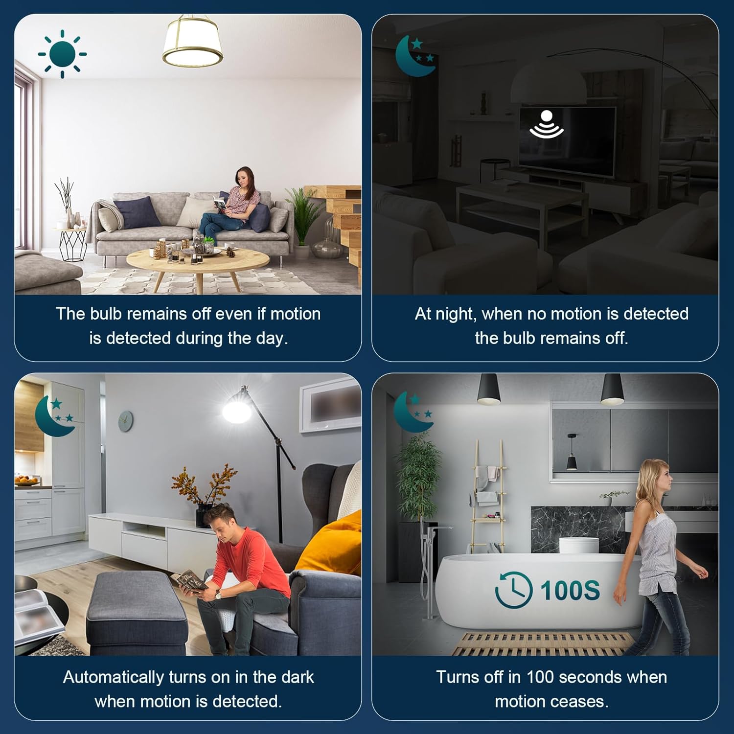 NS 2 Pieces 70W G25 LED Bulbs 10500LM [1-Set] – Motion Sensor + Dusk-to-Dawn, E26/E39 Base, 35K Hours, 90 CRI, ETL/FCC Certified | Non-Dimmable | Beam Angle: 360° | Dimensions: 2.51” (W) x 6” (H)