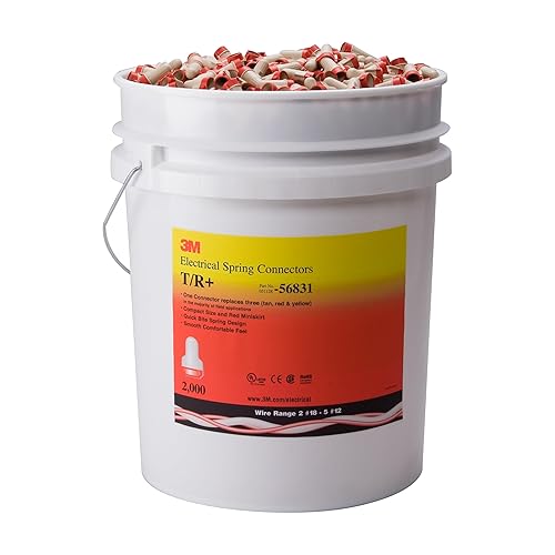 Miniatura 12 de 3M Performance Plus - Conector de cable T/R+JUG, bronceado/rojo, conectores de resorte de acero flexibles, tacto suave, cómodo, cobre, certificado