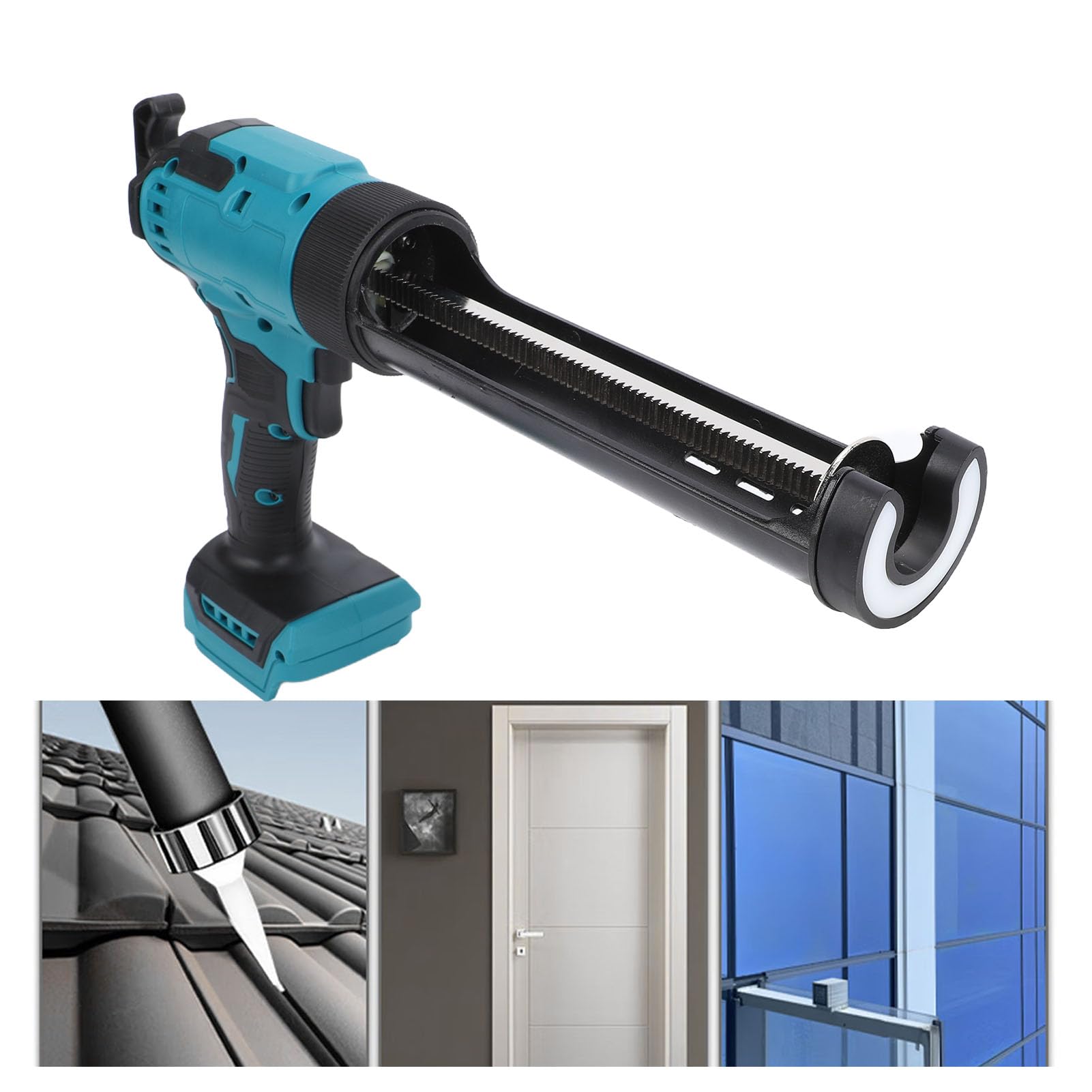 Generic Bezprzewodowy Pistolet do Uszczelniania, pojemność 10 Uncji z kontrolą Przepływu, Wszechstronny do Projektów Uszczelniania i Majsterkowania, Współpracuje z Akumulatorami BL1530 i BL1860