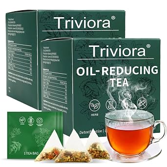 Oil Reducing Tea -10 Herbals with Excellent Formula,Oil Cleansing Tea for Liver Chinese Mild Herbal Tea Easy Brewing 2