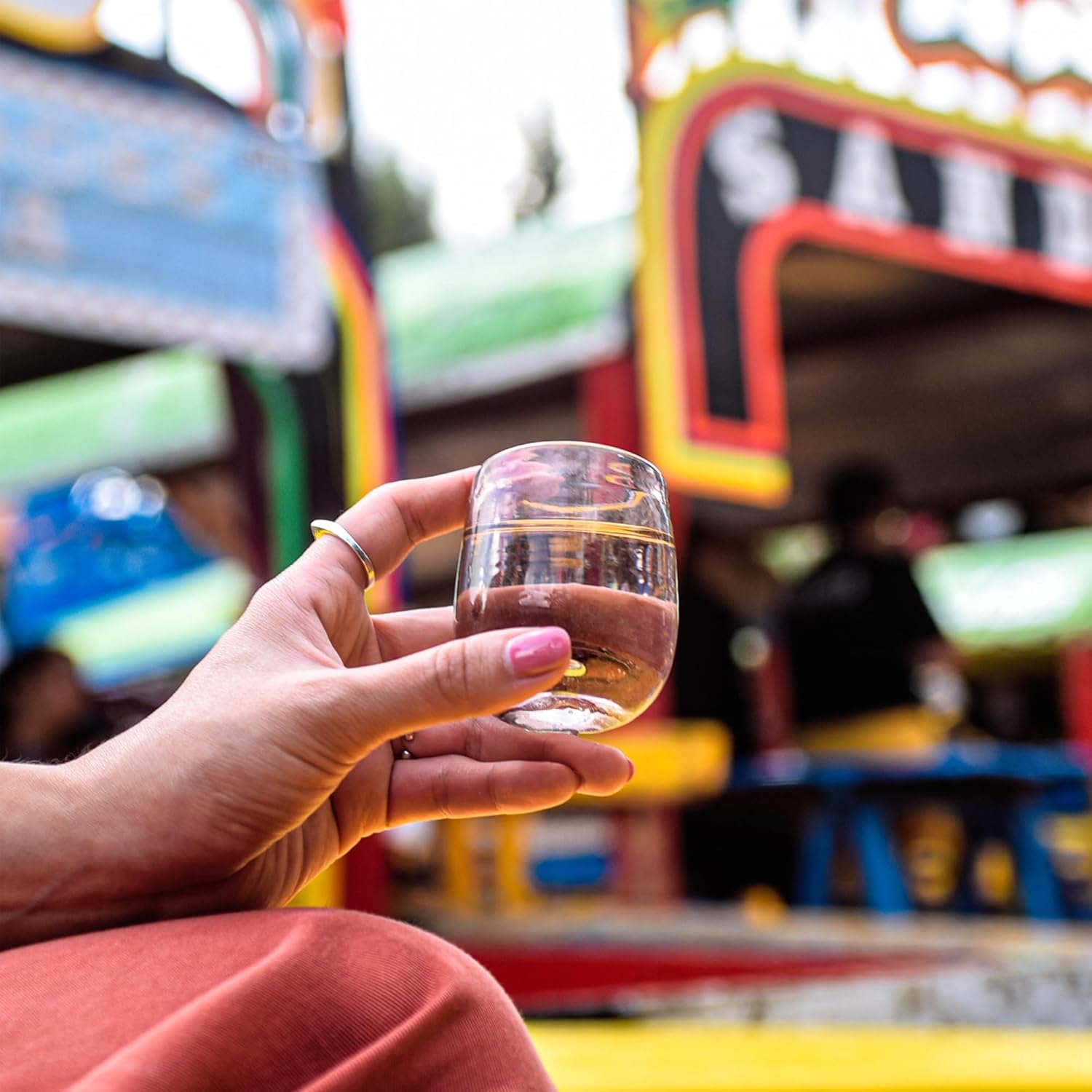 Hand-Blown Mezcal & Tequila Sipping Glasses From Mexico - Party Pack | Authentic Handcrafted 2.2 oz Tequila Tasting Glasses | Handmade Mezcal Copitas | Mexican Fiesta