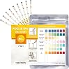 100PCS Aquarium Water Test Kits, Aquarium Test Kit for Freshwater & Saltwater, Fish Tank Test Strips with Testing, Aquarium Test Strips, Pond Test Strips for Water Quality