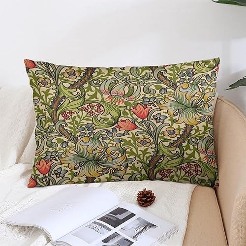 Miniatura 5 de CHOUDHARY William Morris - Fundas de cojín decorativas con estampado floral verde, acogedora y suave, funda de cojín estética para decoración del