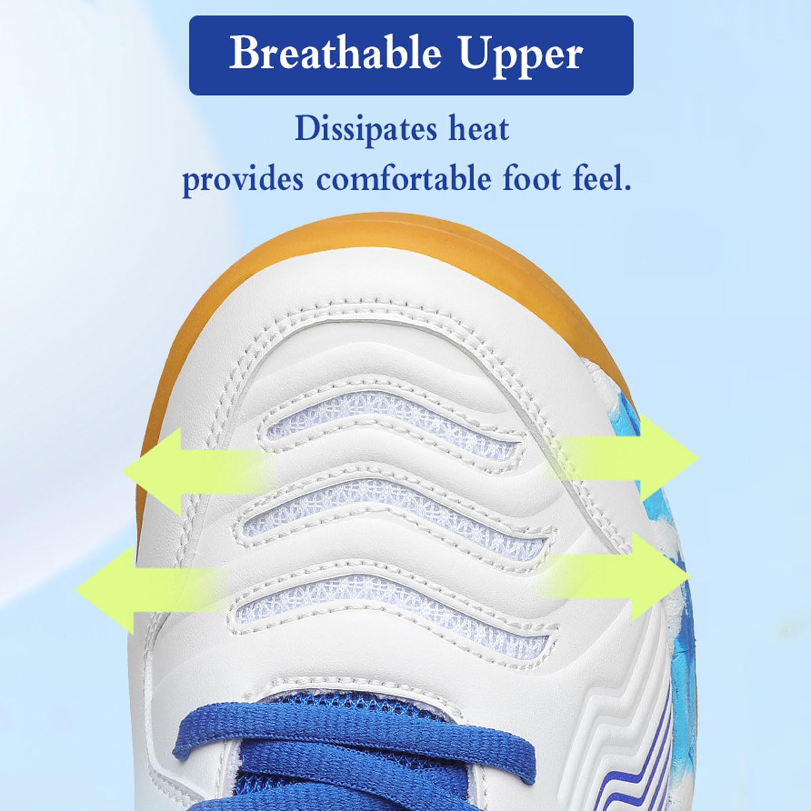 Badminton Schuhe,Tennis Shoes,Volleyball Schuhe Herren,Indoor Hallenturnschuhe,Badminton Schuhe Damen,Tischtennis Schuhe,Komfort,rutschfeste,Atmungsaktives,DäMpfung,Für Einsteiger,Weiß