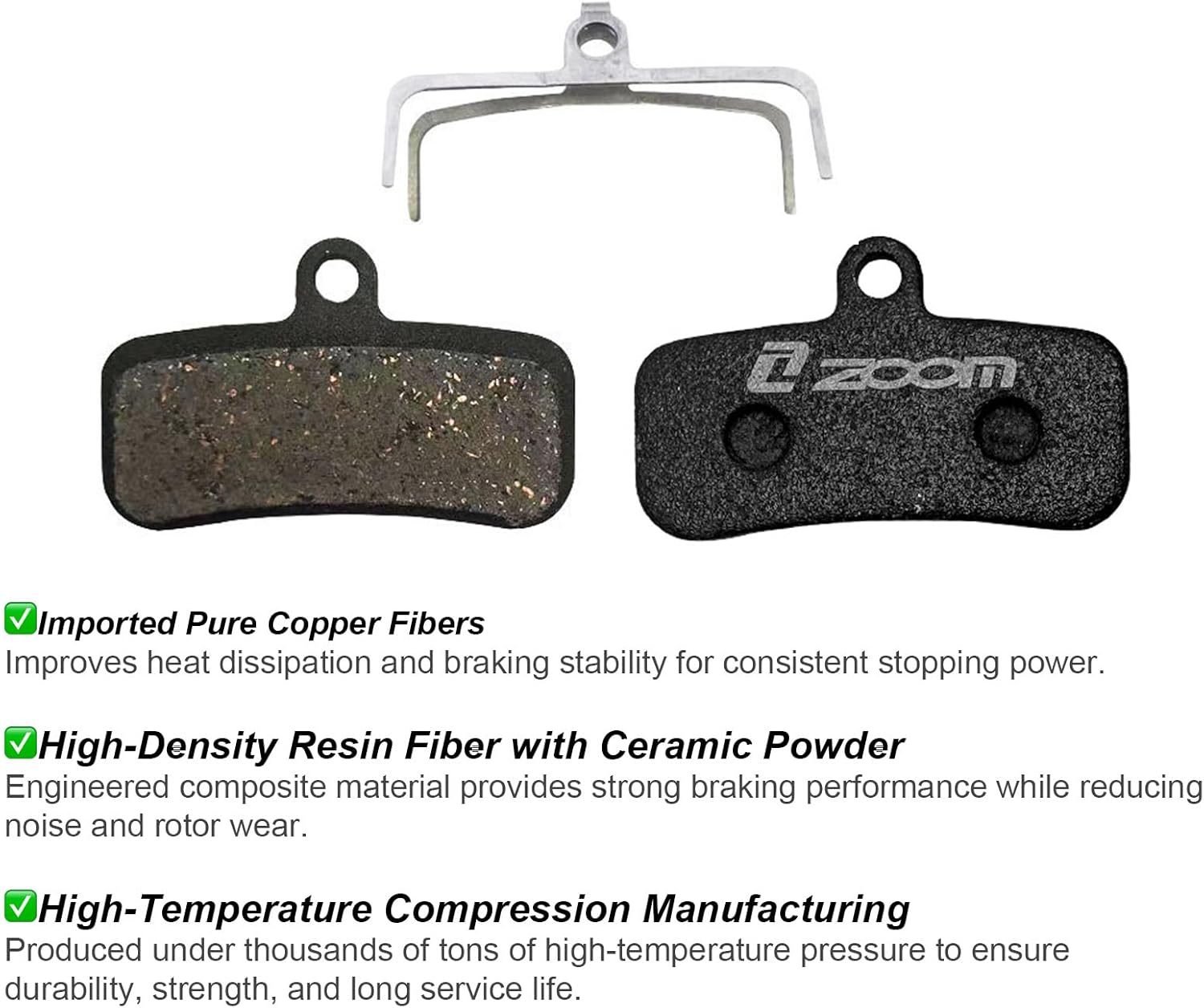 JFOYH zoom HB876 4-Piston Pre-Bled Hydraulic Disc Brake Set and 2 Pairs Brake Pads