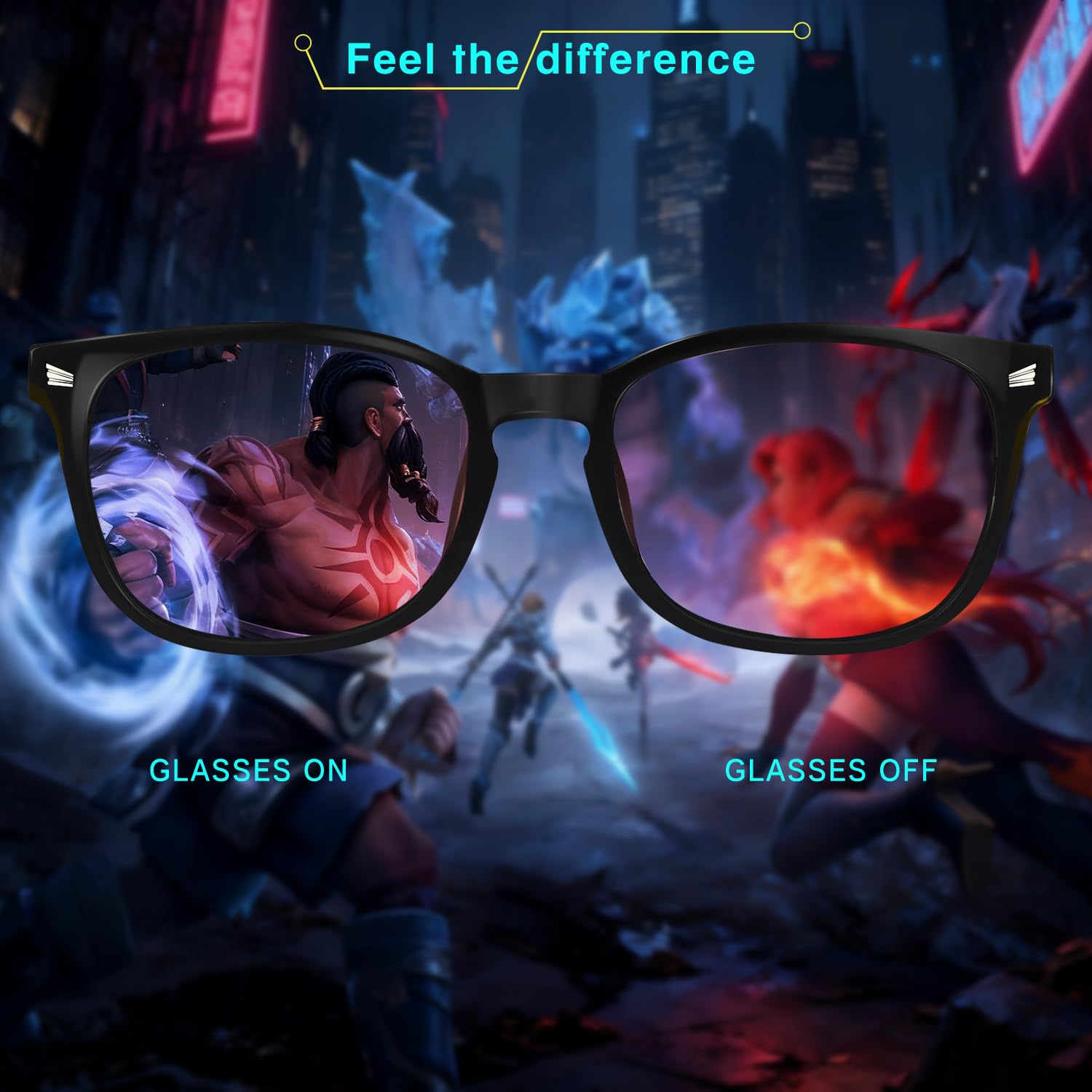Gafas de luz azul para mujeres y hombres, 99% de bloqueo de luz azul para juegos de computadora