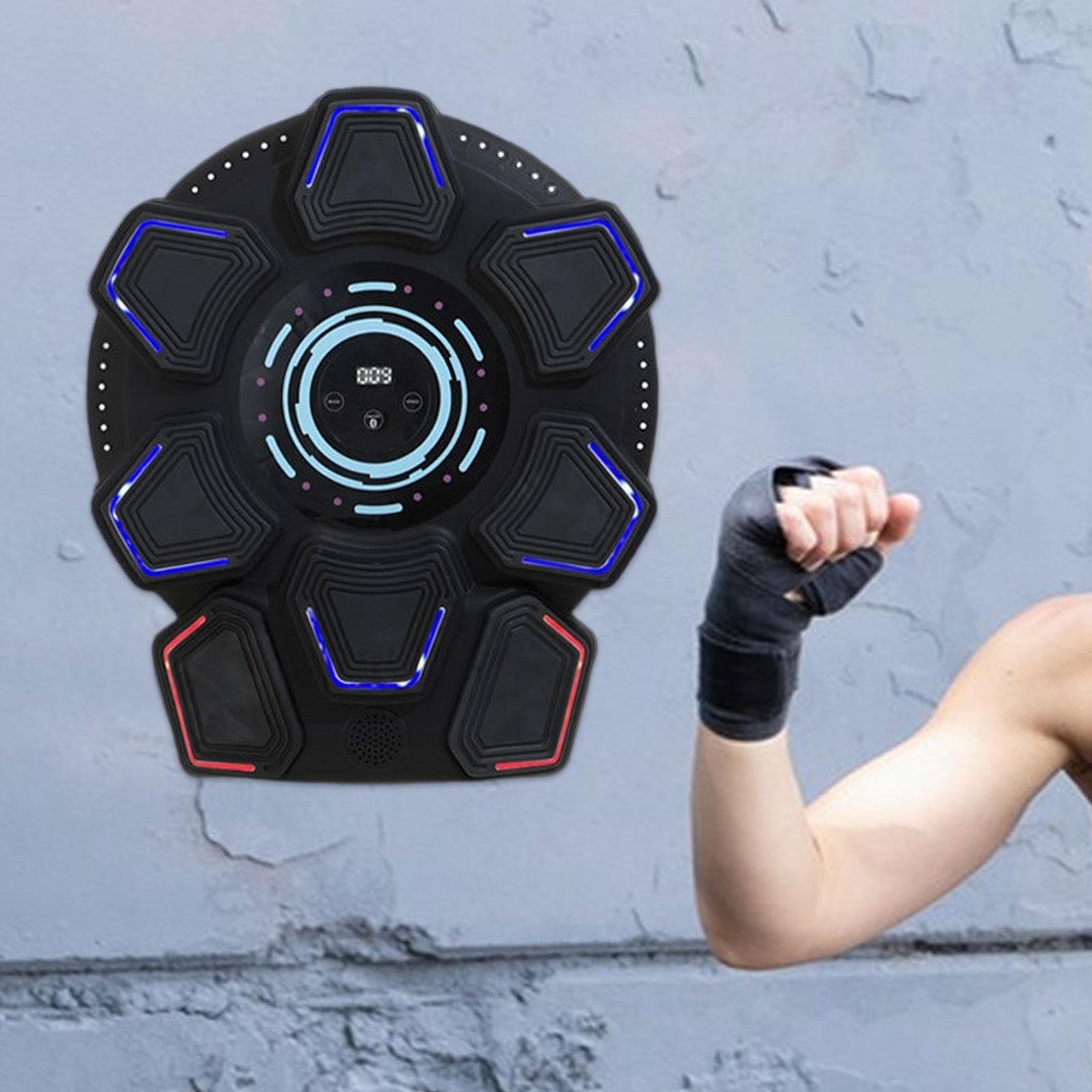 Máquina de Boxeo Electrónica Music Boxing Objetivo de Pared para Entrenamiento Almohadilla Musical Reactiva Sensores Inteligentes Material Dur