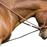 Vista 2 de Secfanya Horse Reins - Cuerda de entrenamiento ajustable para cuello elástico de 9.8 pies