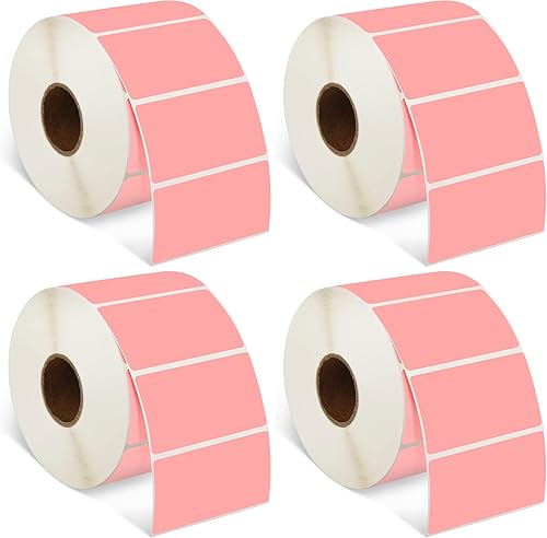 Miniatura 13 de iDPRT Etiquetas térmicas directas multiusos de 2.28 pies y 1.18 pulgadas (58 mm30mm), adhesivo térmico autoadhesivo para direcciones, código de Rosa