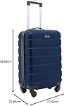 Travelers Club Harper Luggage, Navy, 20-Inch Carry-On, Harper Luggage