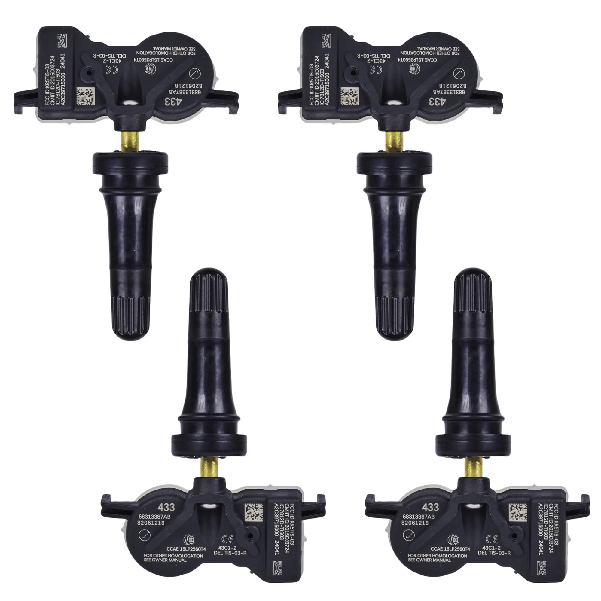 TPMS Sensor Tire Pressure Sensor TPMS Sensors Set of 4 68313387AB