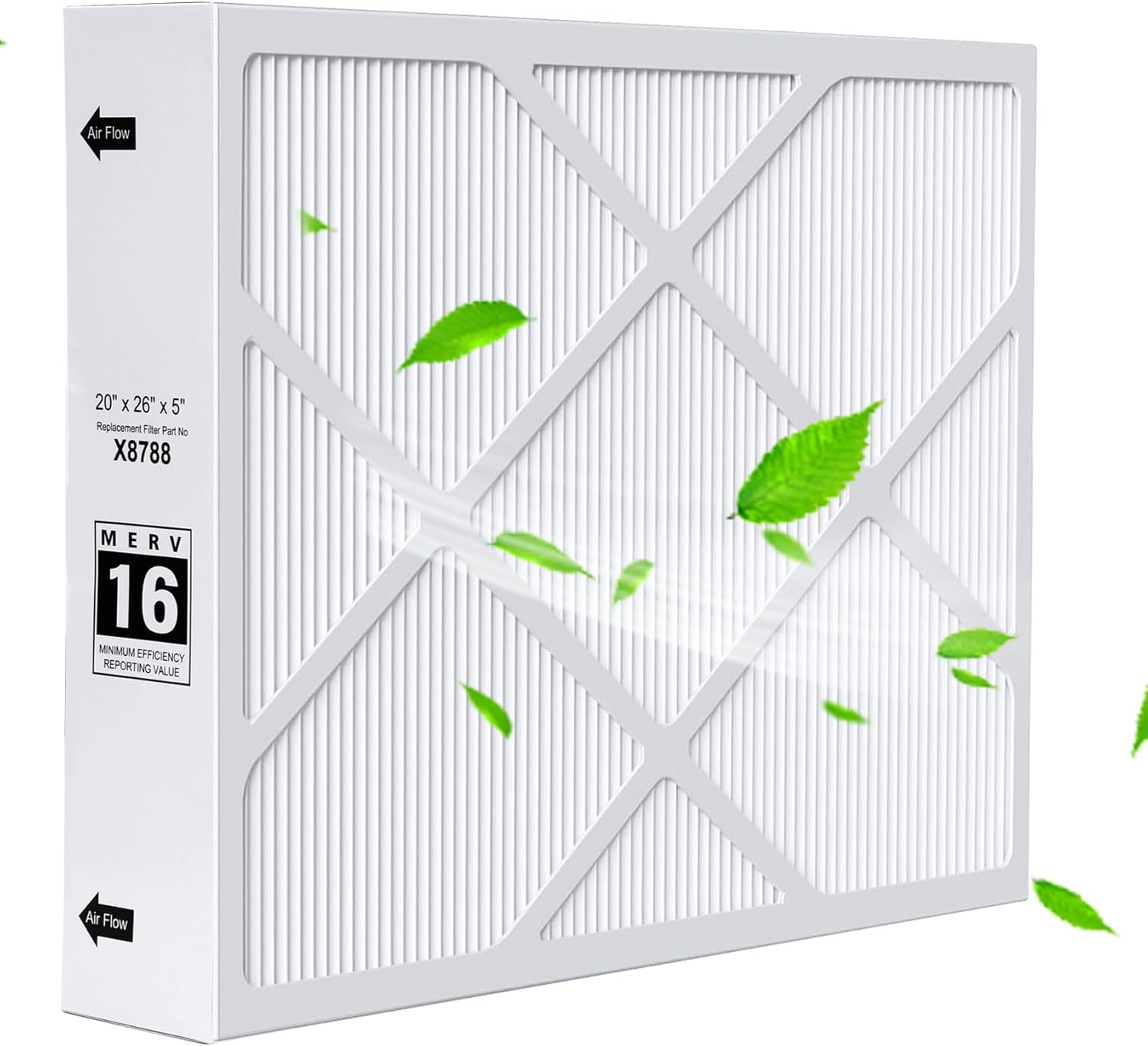 Upgrade X8788 MERV 16 Filter X8788 20x26x5 Furnace Filter Compatible with Lennox X8788 and PCO20-28 PureAir Cleaner,1Pack