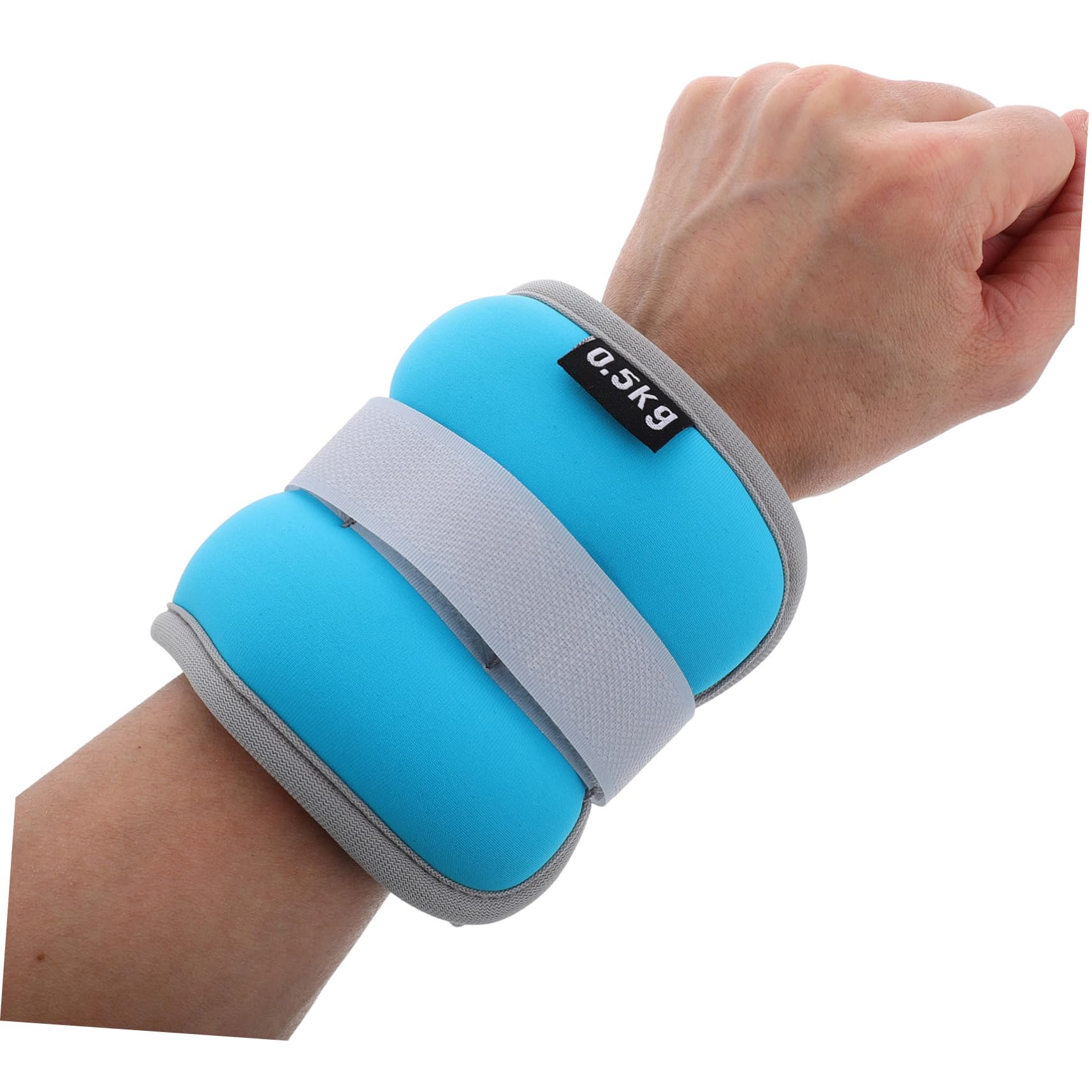 Pesi da Caviglia e Polso Regolabili 2 Pezzi 0, 5kg per Allenamento | Nailon, Neoprene e Sabbia di Ferro, Design Confortevole Regolabile per Esercizi e Attività Sportive