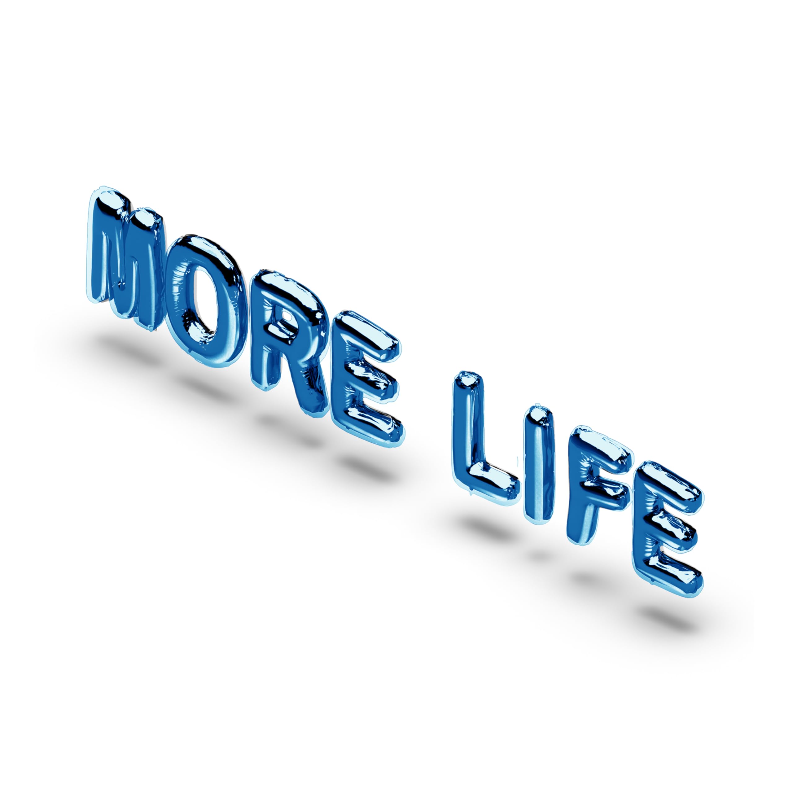 Amazon.com: Official More Life Metallic Blue Birthday Balloons