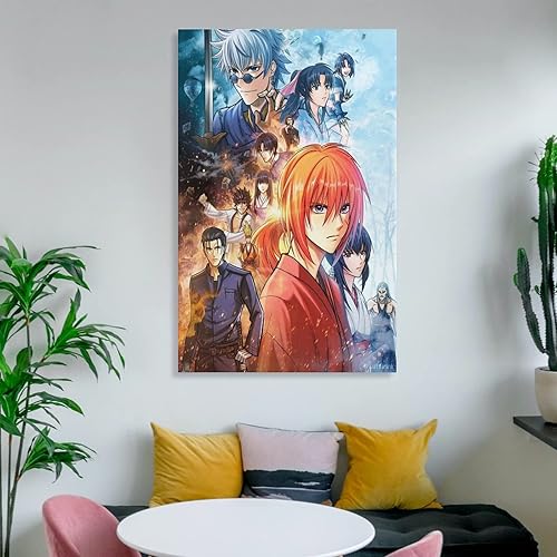 Miniatura 6 de Póster de anime Rurouni Kenshin Himura (3) pinturas artísticas de pared, lienzo para decoración de pared, decoración del hogar, decoración de sala