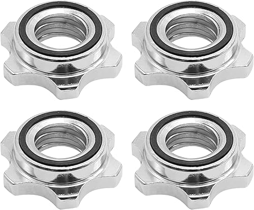 Miniatura 7 de Collares de barra estándar de 0.984 in, abrazaderas de tornillo, tuercas hexagonales, collares antideslizantes para levantamiento de pesas con