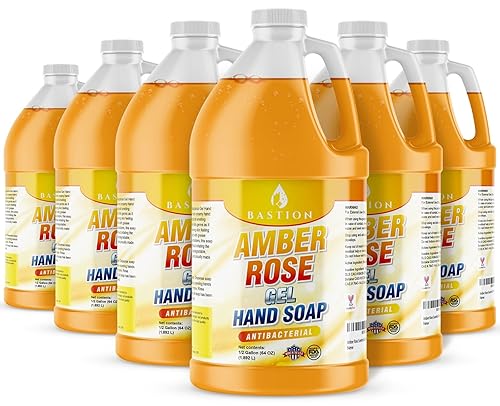 Miniatura 4 de Jabón de manos antimicrobiano loción de color rosa sedoso lavado a mano líquido a granel de un galón 128 onzas jarra de recarga de pH equilibrado