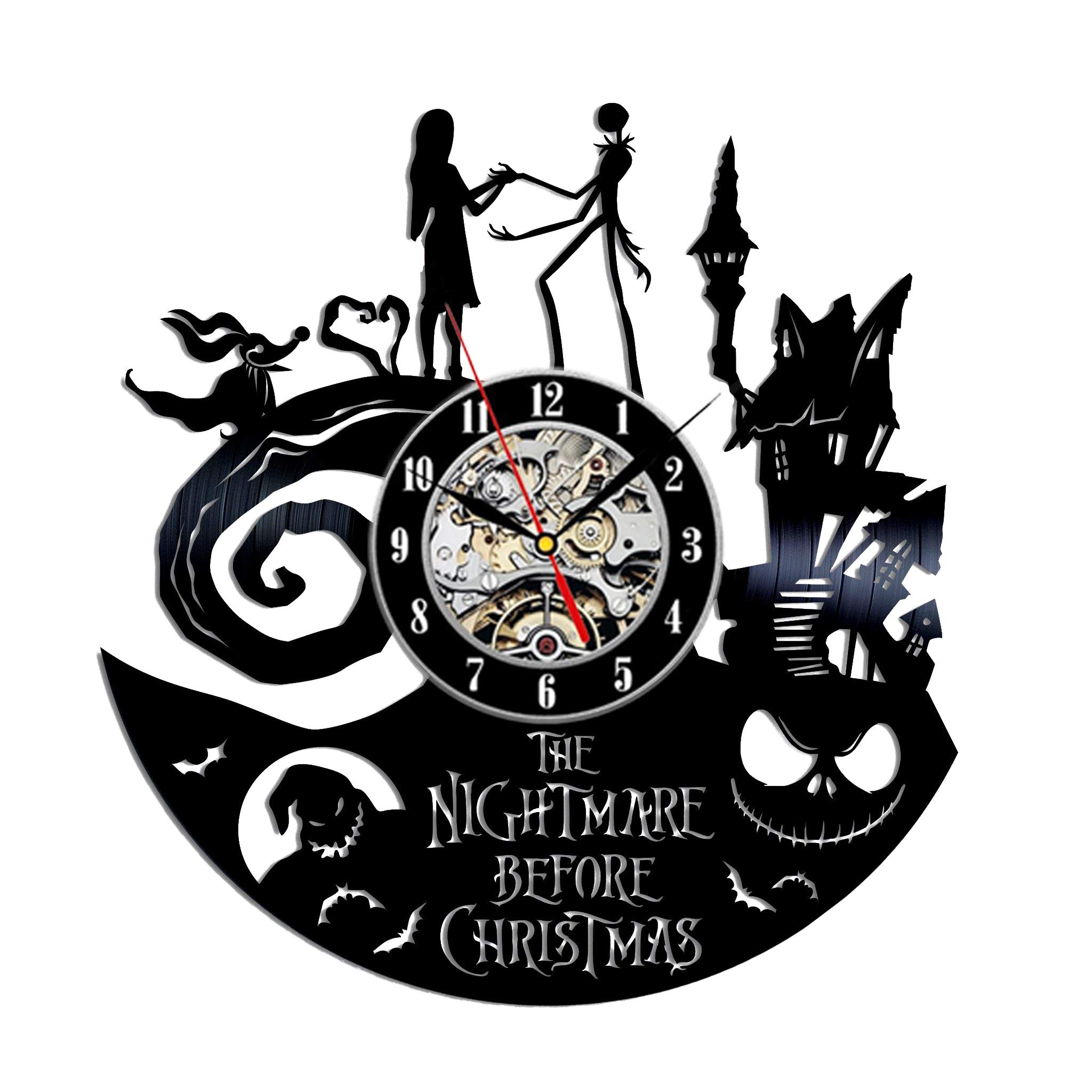 Buy The Nightmare Before Christmas Jack and Sally Vinyl Wall Clock 12