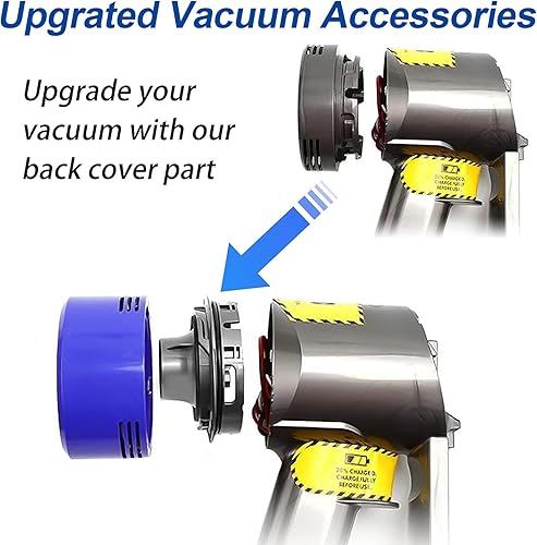 Miniatura 6 de ilovelife Tapa de depósito de polvo y 3 piezas de repuesto de filtro y cubierta trasera del motor compatible con aspiradoras inalámbricas Dyson V7
