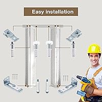 Vista 3 de Kit de reparación de herrajes para puertas plegables, 1 paquete de herramientas de repuesto para puerta de armario plegable