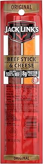 Original Beef & Cheese Combo, Classic Snack Pack, Made with 100% Beef and Real Wisconsin Cheese, 8g protein, Individually Wrapped Snacks - 1.2 Ounce (Pack of 16)