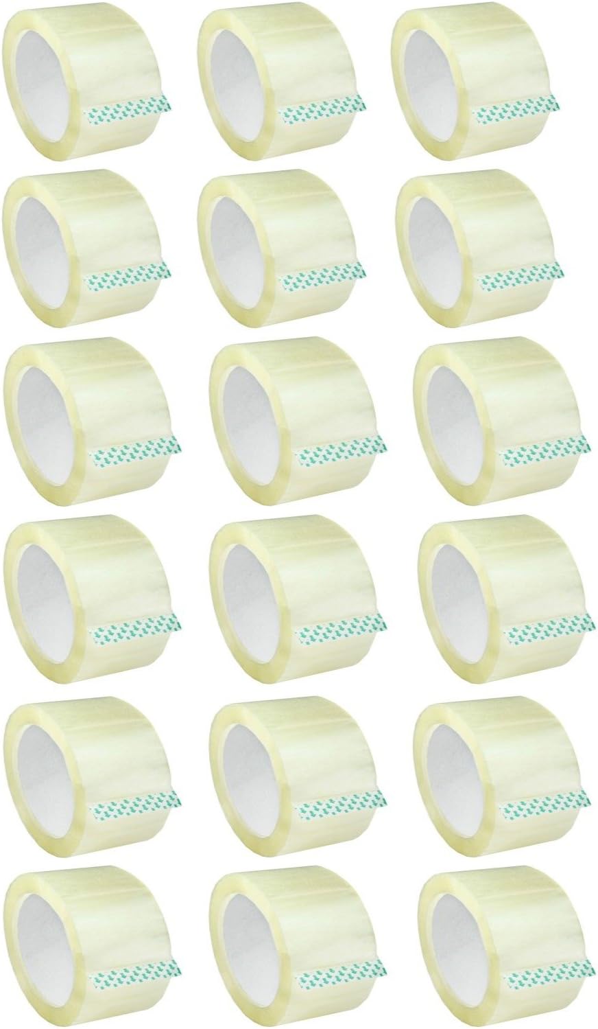 Sales4Less Clear Packing Tape Rolls 2-Inches x 110 Yards Heavy Duty Sealing Adhesive Tapes for Moving Packaging Shipping, Office and Storage 18 Pack