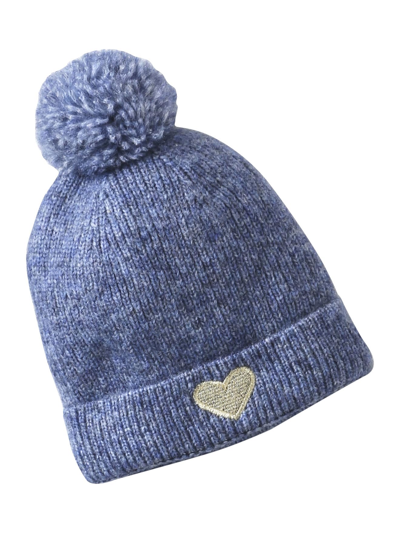 VERTBAUDET Ensemble Fille Bonnet, Snood, moufles/Mitaines avec Badge Coeur