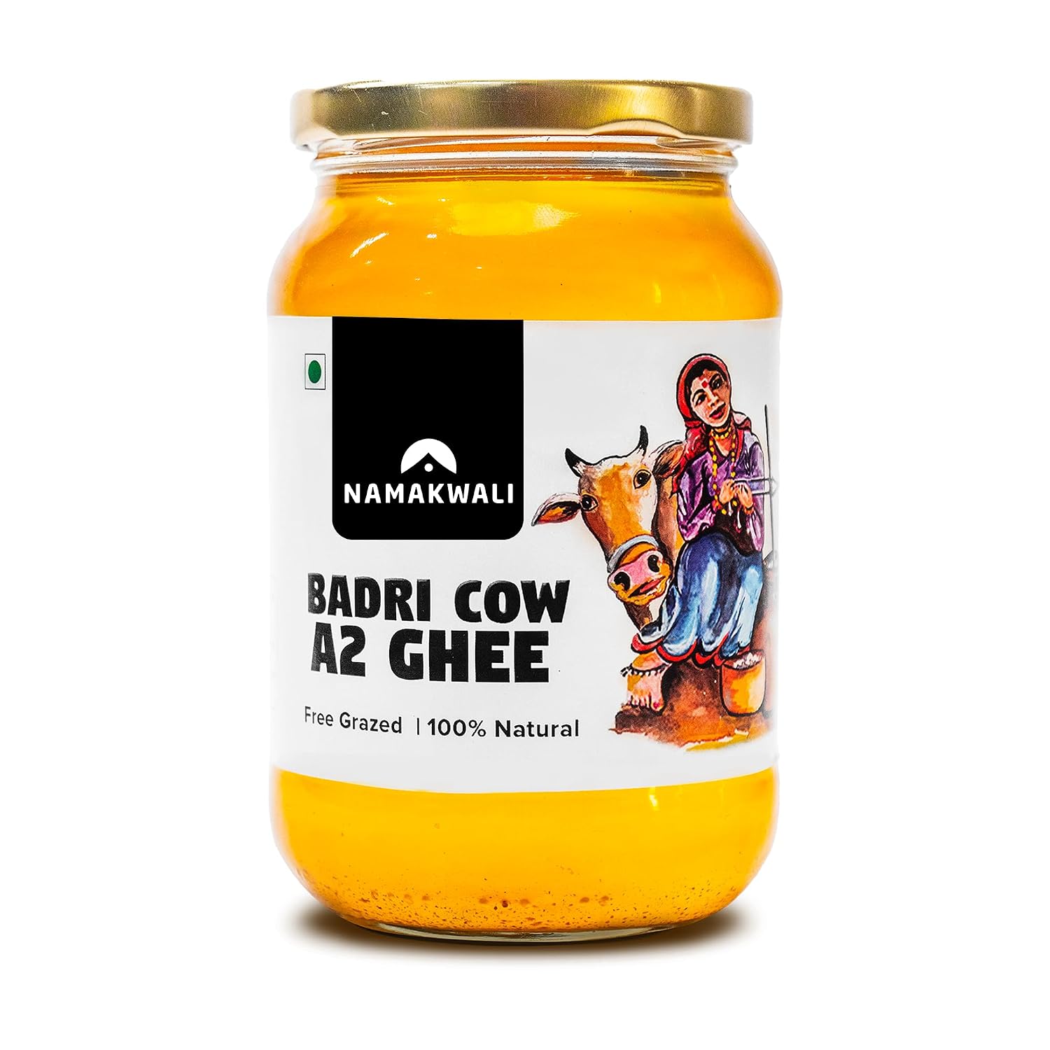 Namakwali A2 Badri Cow Ghee 500ml | Traditional Vedic Bilona Method | Curd-Churned & Cultured | Grassfed, Pure, Natural & ...