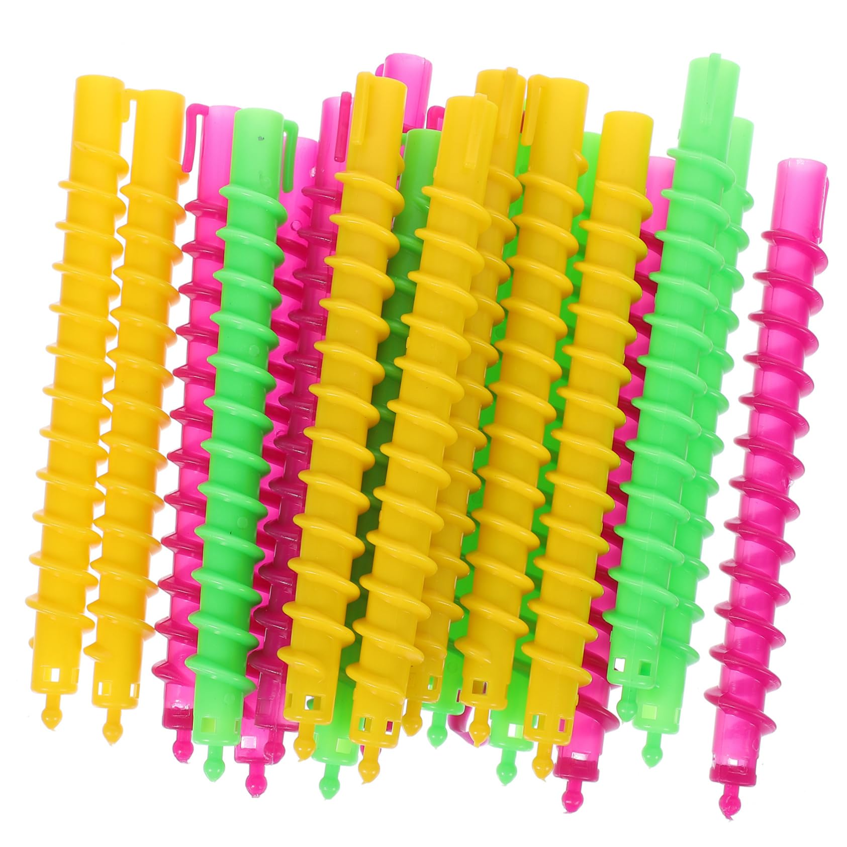 SHERCHPRY Perm Rods Set 100pcs Spiral Hair Curlers Large Size for Women Hairdressing Salon Tools Abs Material