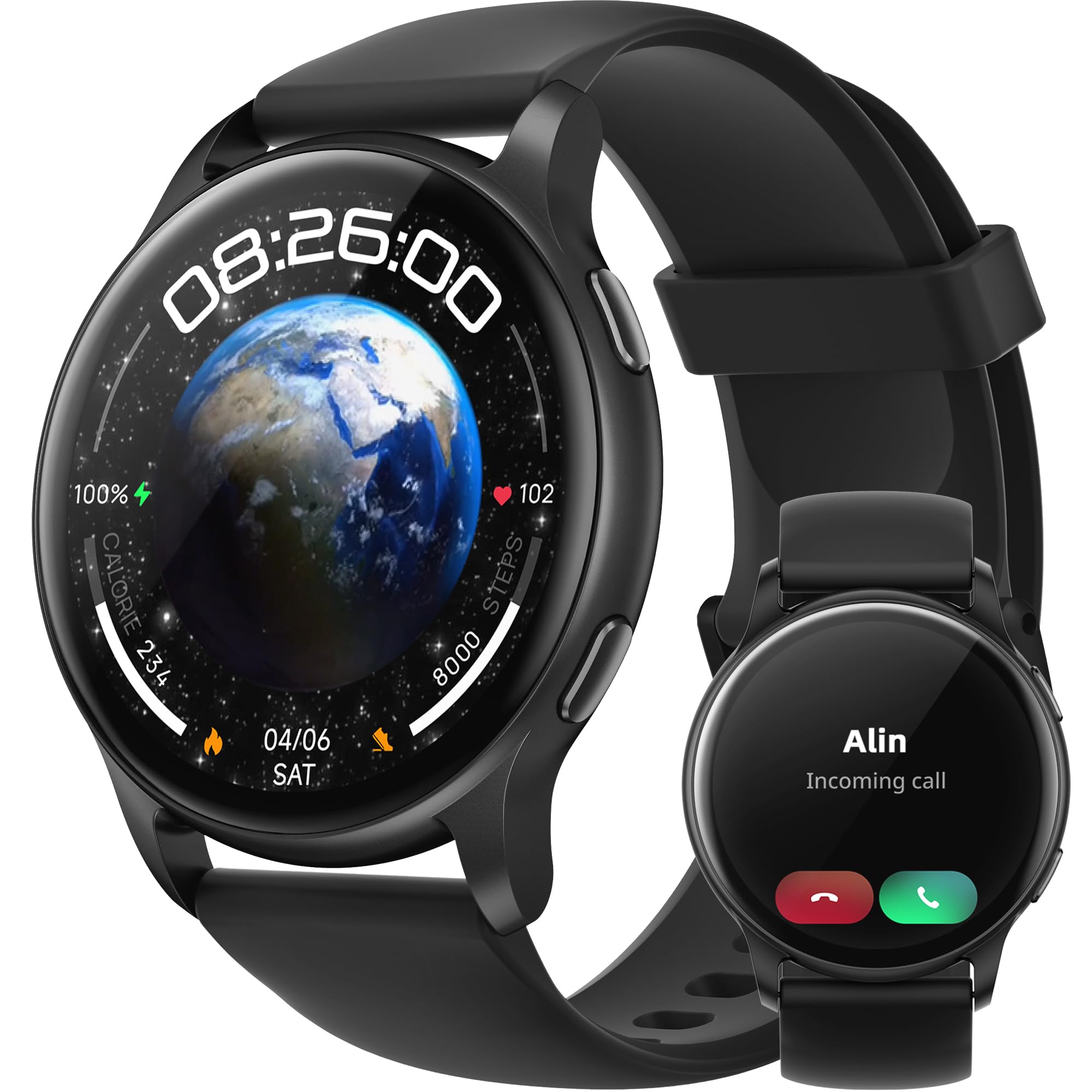 Montre Connectée Parsonver Pour Femme - Appels Bluetooth, 5ATM étanche, 100+ Modes Sport, Suivi Santé 24/7 | Smartwatch élégante Android & IPhone