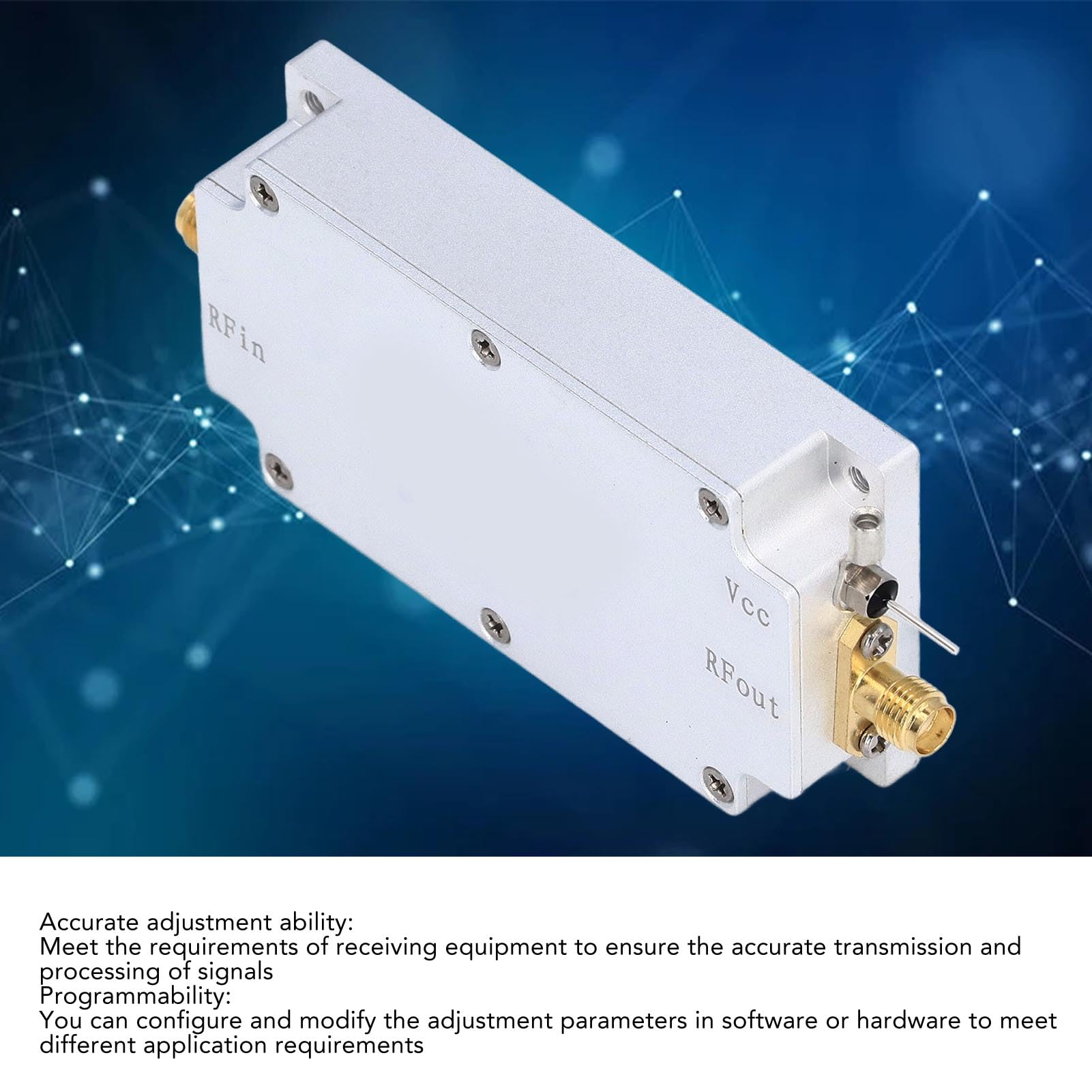 Kondycjoner znaków zasilania Programowalny kondycjoner znaków ze stopu aluminium o wysokiej dokładności 820–970 MHz, wzmocnienie 40 dB, 20–28 V