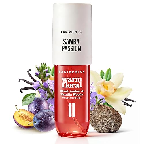 Fragancia para el cabello y el cuerpo de 3 onzas líquidas, Eau de Parfum para mujer, aroma cálido, perfume n.º 2, aroma floral de fruta, con notas