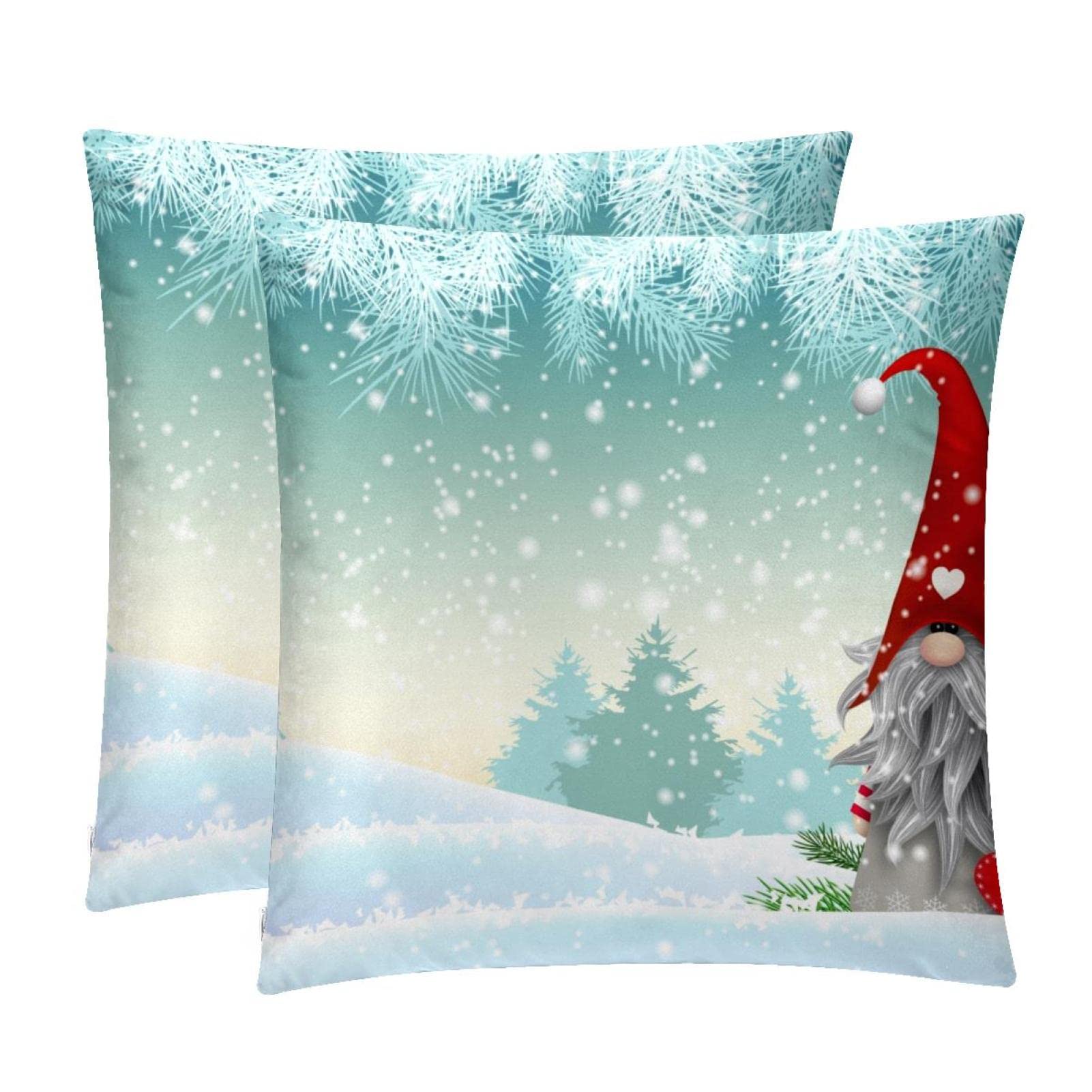 Housse de coussin lombaire de Noël et décoration maison de ferme nordique