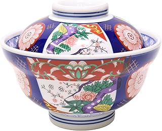 錦牡丹蓋丼 [ 直径15.5 x 高さ11.8cm 700cc 700g 日本製 食洗器対応 電子レンジ対応 ]