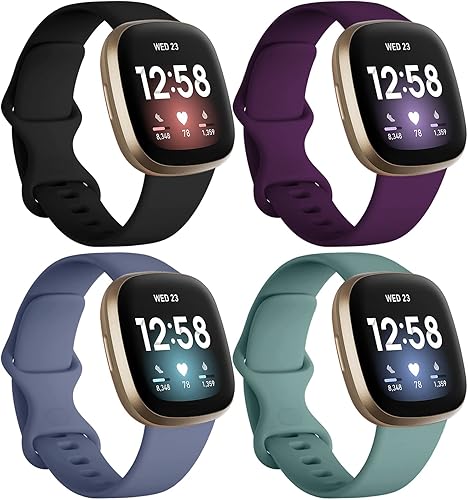 Miniatura 2 de Dirrelo Correa compatible con bandas Fitbit Sense, Fitbit Sense 2, Versa 4, Fitbit Versa 3, bandas para mujeres y hombres