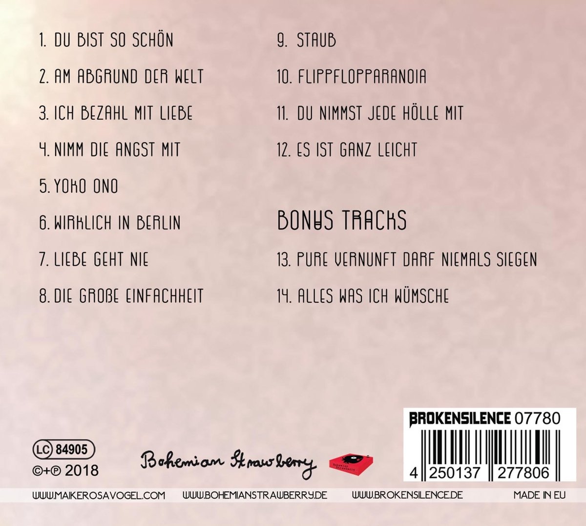 Alles Was Ich Will (+Bonussongs)