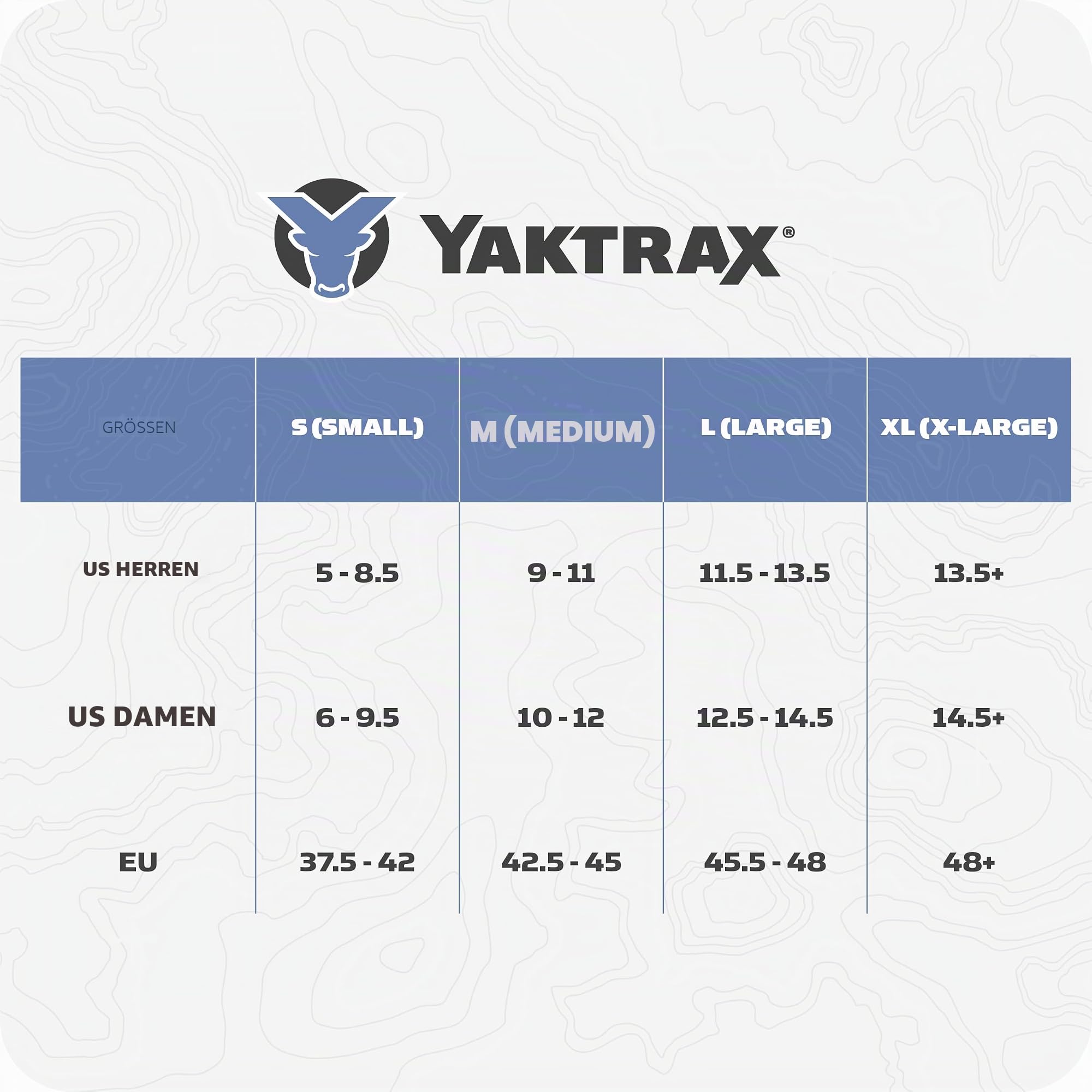 YAKTRAX Run Ice & Snow Grips für Laufschuhe, 3mm Carbide-Steel Spikes & 1.4mm Stainless-Steel Coils, bietet Traktion in EIS & Schnee, Grau