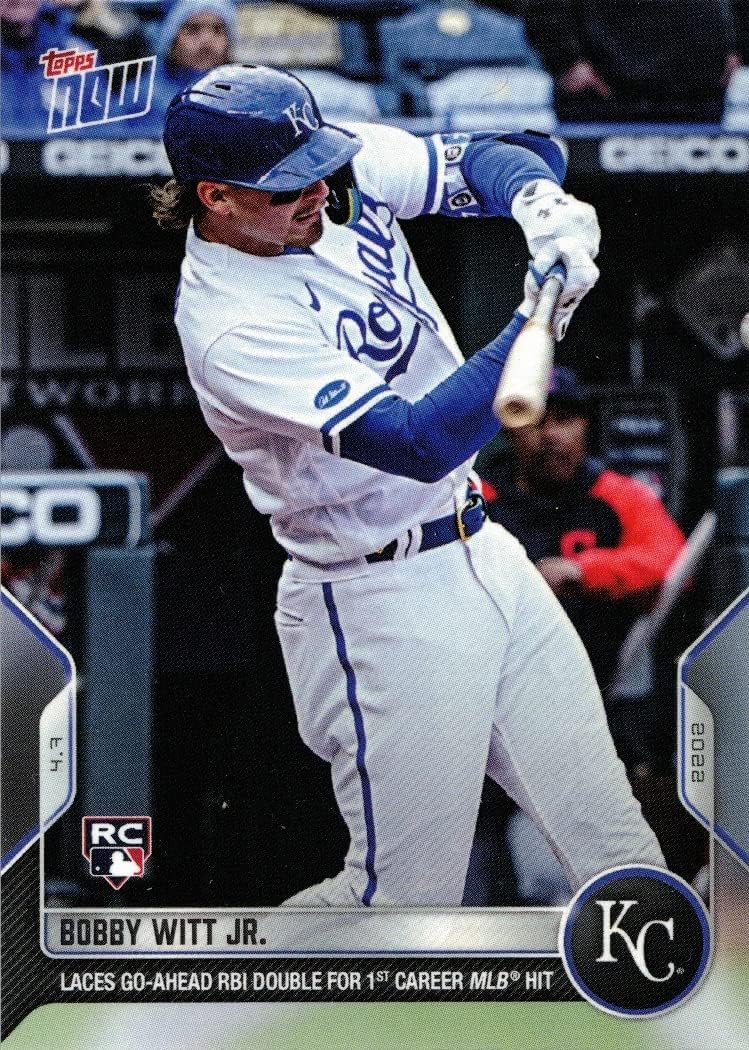 2022 Topps Now Baseball #3 Bobby Witt Jr. Rookie Card - 1st Official Rookie Card Thumbnail