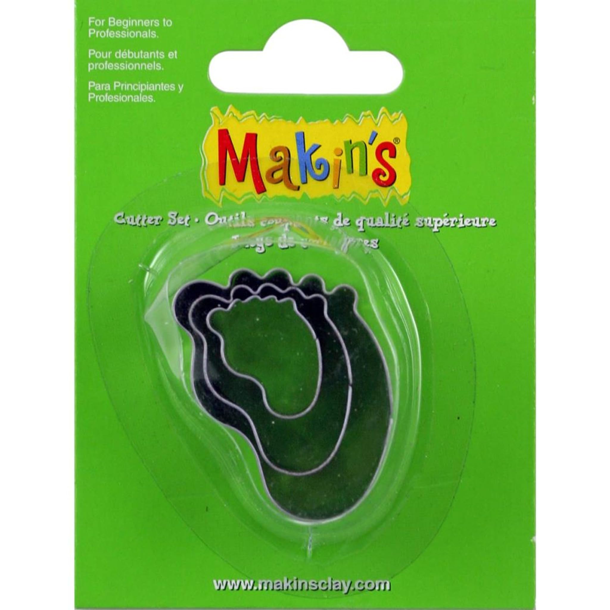 Makin's USA M360-30 Makin's Clay Cutters 3/Pkg-Baby Foot
