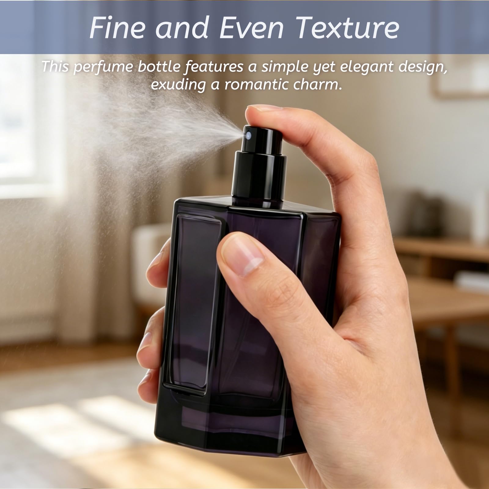Przenośny rozpylacz do perfum 100 ml, do ponownego napełnienia, pusty, szklana butelka z rozpylaczem do perfum, wielokrotnego użytku, z pipetą i lejkiem, szczelny, do napełniania, czarny