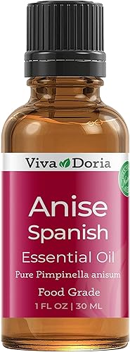 Viva Doria Aceite esencial de anís 100  puro sin diluir grado alimenticio aceite de anís español 10fl oz 1 onza líquida