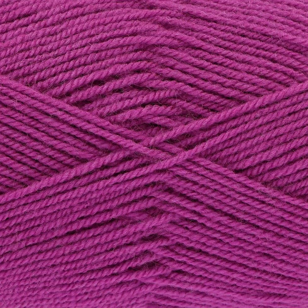 King Cole Pricewise DK Yarn - 6288 Magenta - Value Pack 12 x 100g Balls - 282 Metres per Ball
