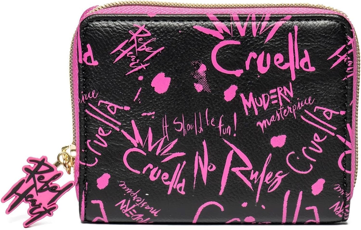 Cruella Graffiti Zip-Around Wallet - Entertainment Earth Exclusive