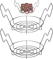 Vista 1 de Supa Ant Paquete de 2 estantes de conservas para olla (12 pulgadas) de acero inoxidable con asas, kit de suministros para conservas de baño de agua