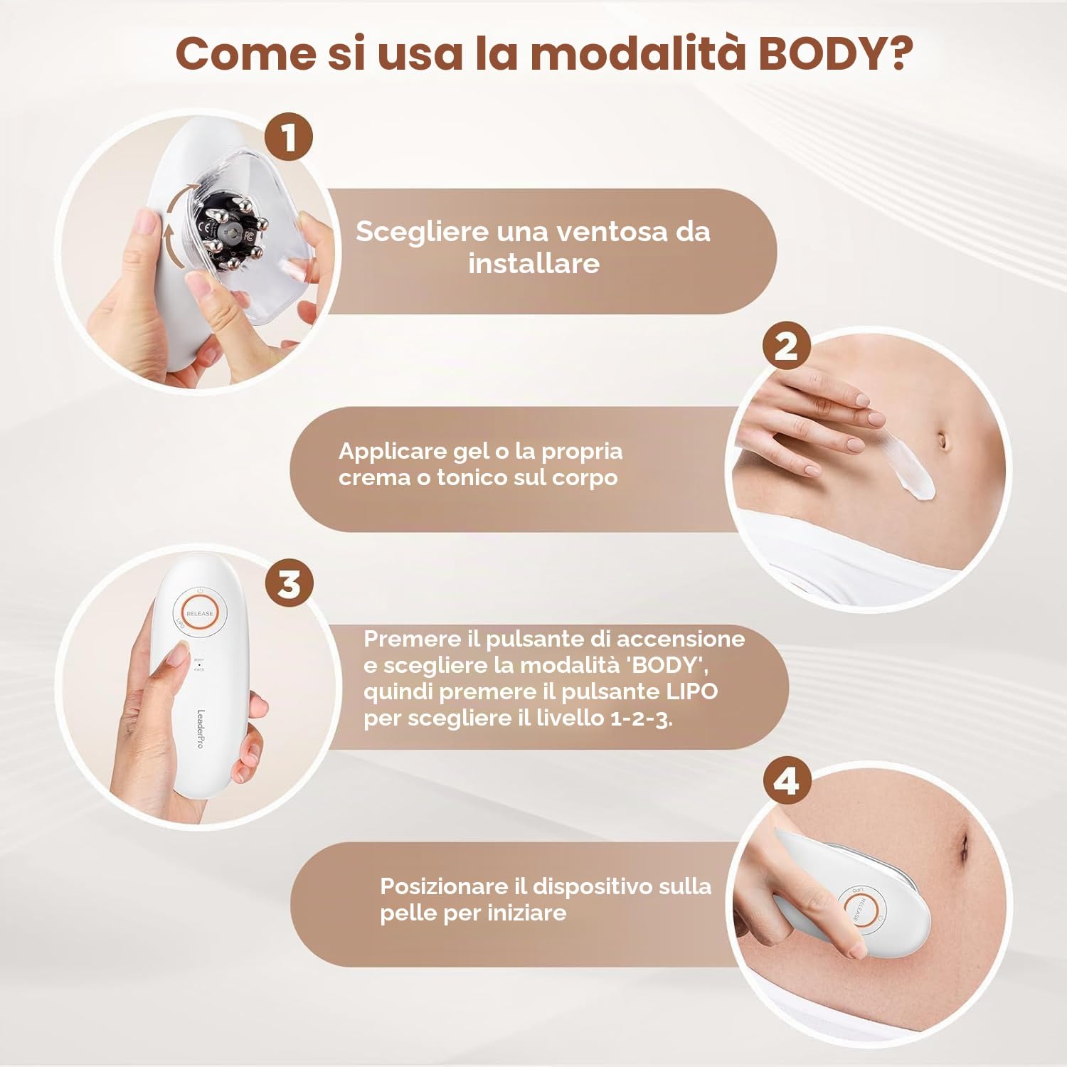 Massaggiatore Anticellulite Elettrico Professionale, con Massaggio a Ventosa, EMS e Luce Rossa, 3 Livelli Regolabili, 2 Coppette, per Corpo e Viso, Effetto Lifting, Rassodante e Circolazione, Bianco