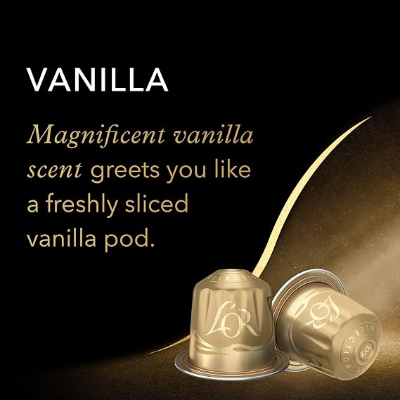 L'OR Espresso Vanilla Coffee Pods x10, Pack of 10, Total 100 Capsules